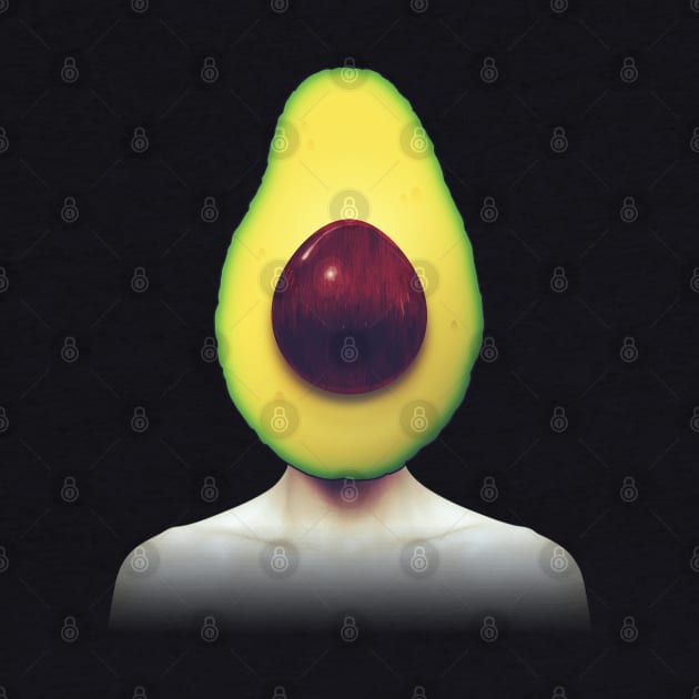 Avocado head portrait by reesea